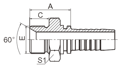 Montaggi idraulici legati della guarnizione BSP, cono a 2 pollici Seat dei montaggi 60° di Bsp