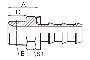 Trattamento di superficie dell'ottone del Npt di passività idraulica ad alta pressione dei montaggi