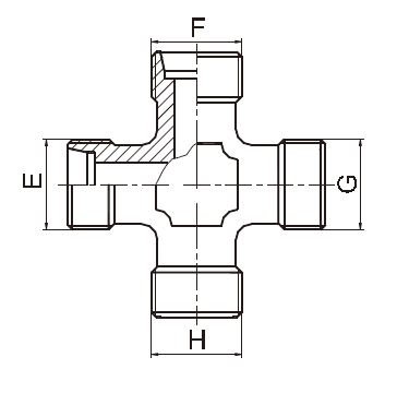 Montaggi idraulici di baccano trasversale/montaggi metrico del cono grado di Mequal 24