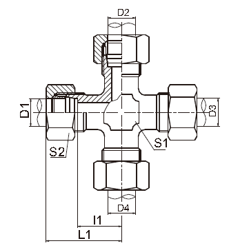 Montaggi idraulici di baccano trasversale/montaggi metrico del cono grado di Mequal 24