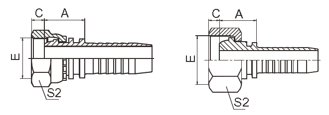 Trattamento di superficie idraulico metrico femminile dei montaggi Cr+3 di Multiseal Jic