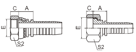GB a 2 pollici di tubo flessibile dei montaggi di Zn piano femminile idraulico metrico di Seat - trattamento di superficie del Ni