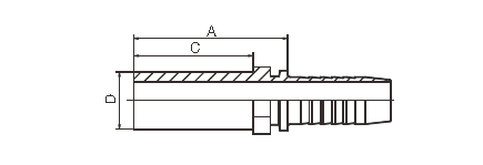Forma uguale diritta di tubo flessibile di baccano 2353 della colonna idraulica metrica dei montaggi