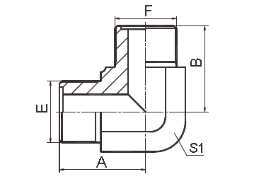 Forma metrica dell'uguale del filo del giunto circolare di 90° dei montaggi idraulici a 2 pollici del capo