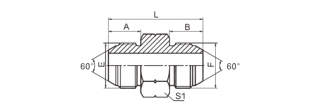 Adattatore idraulico del filo di BSP/trattamento di superficie di tubo del filo passività britannica dei montaggi