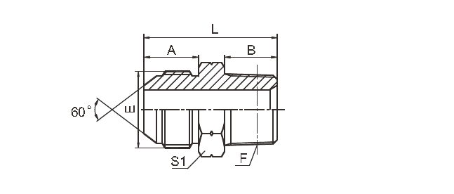 Montaggi dell'adattatore del filo di tubo del acciaio al carbonio/Bspp maschio all'adattatore 1st-Sp di Bspt