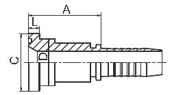 Adattatore idraulico Sae J516 della flangia di Sae dei montaggi della flangia del acciaio al carbonio