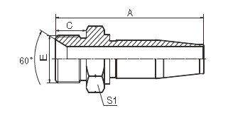 Trattamento di superficie uguale riutilizzabile su ordinazione di forma Cr+3 dei montaggi di tubo flessibile di Bspp