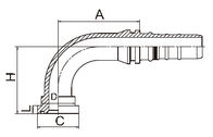 I montaggi idraulici dei connettori del tubo flessibile di Sae, tubo idraulico flangia Florida 87393 3000psi